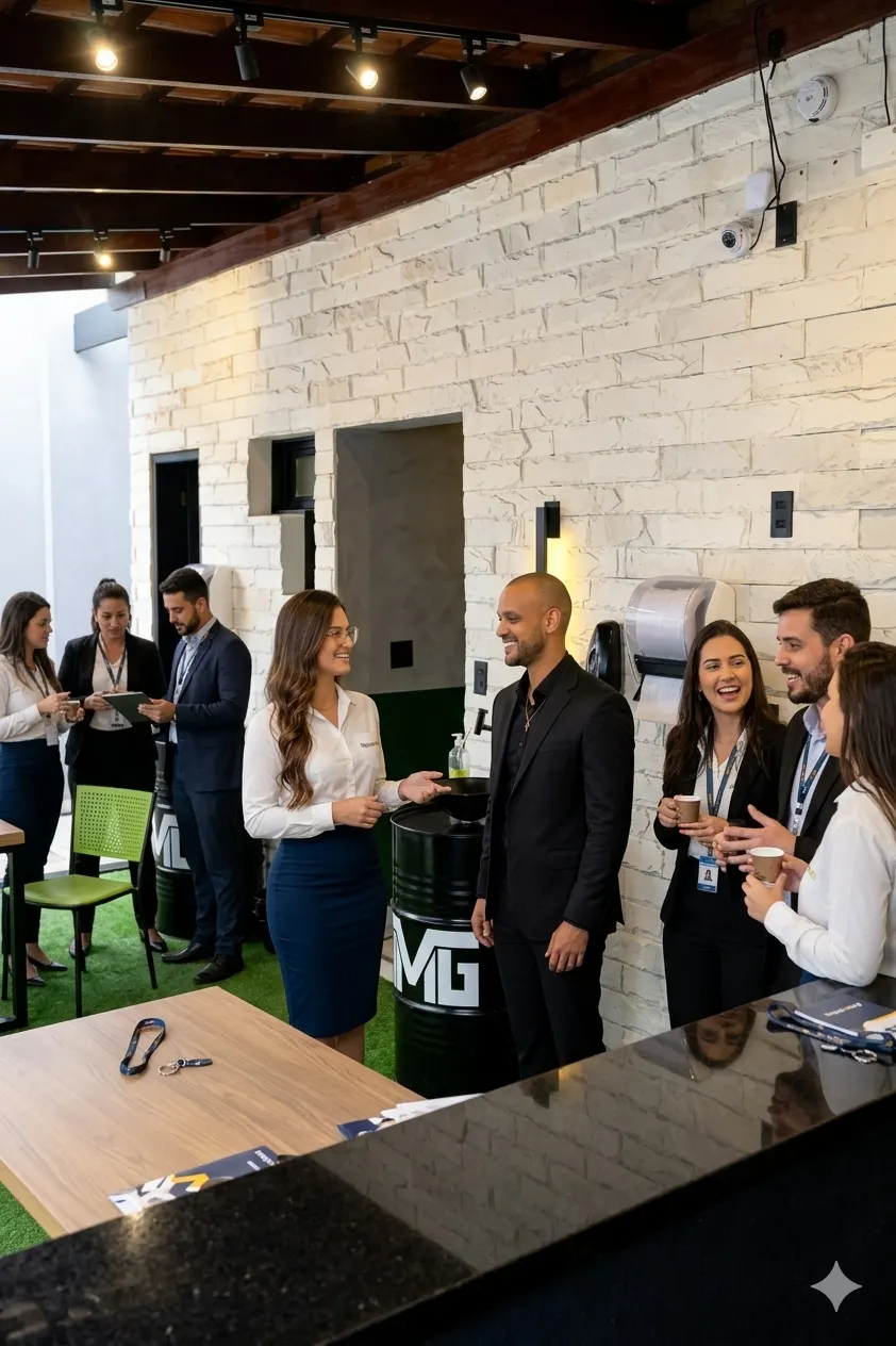 Área de Lazer Principal — Espaço AMG, coworking em Uberlândia